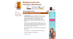 Desktop Screenshot of brewery-list.com